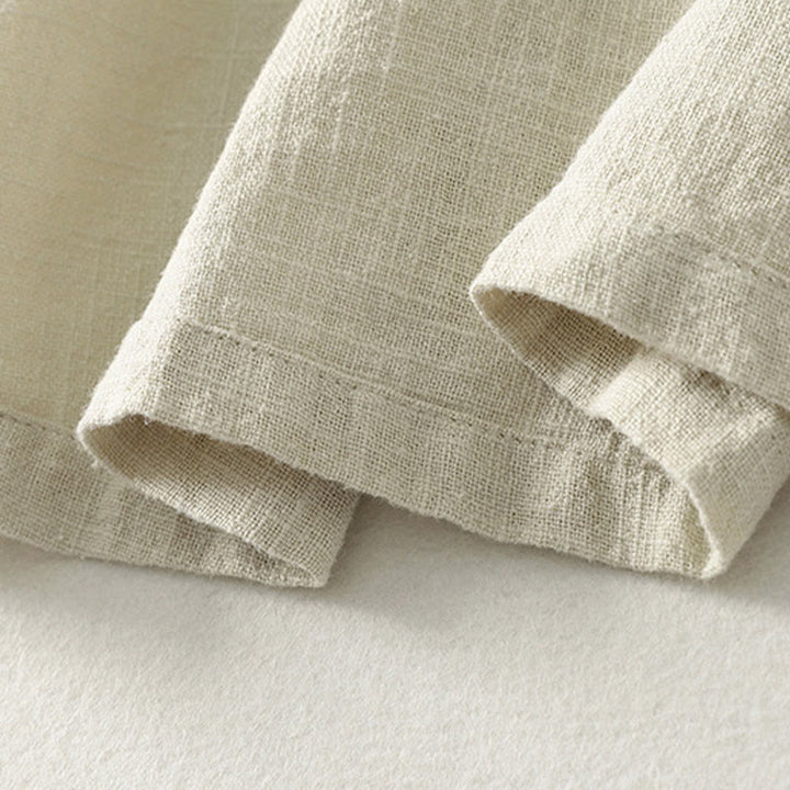 Buddha Stones Spring Diagonal Closure Frog Buttons Design Cotton Long Sleeve Midi Dress - image 16