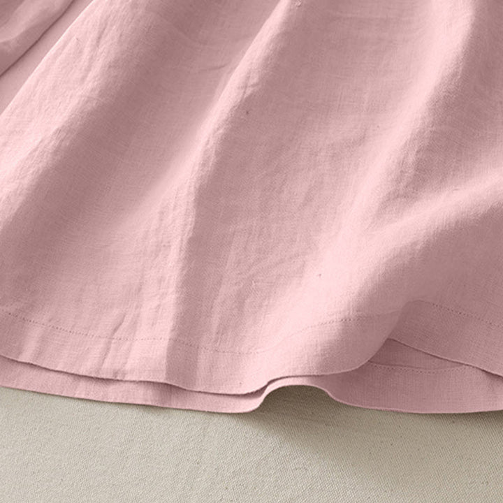 Buddha Stones Casual Plain Tucker Pleats Elastic Women's Polyester Wide Leg Pants With Pockets - image 3