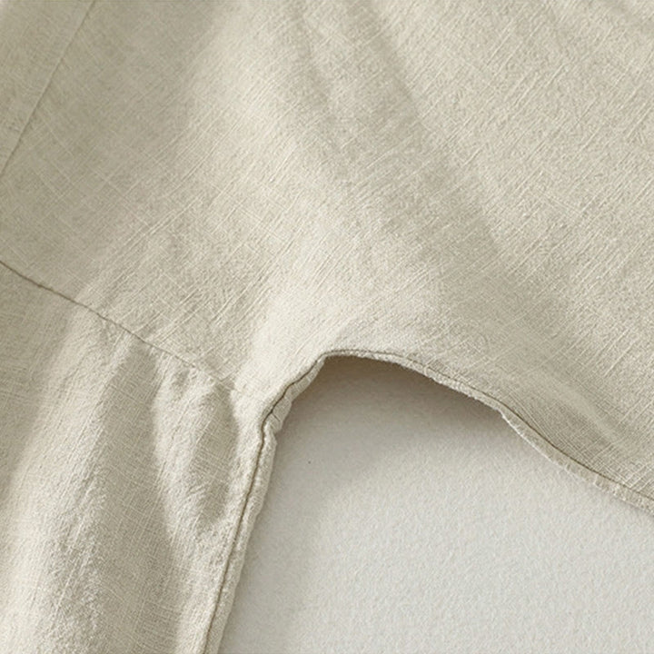 Buddha Stones Casual Plain Frog-buttons Cotton Women's Long Sleeve Shirt - image 9