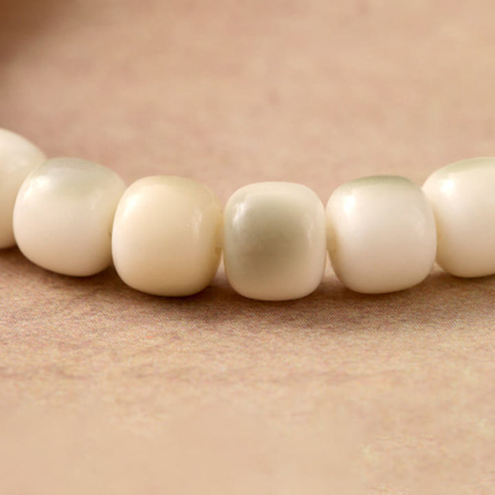 Buddha Stones Bodhi Seed Hammered Copper Brass Garuda Wisdom Bracelet - image 3