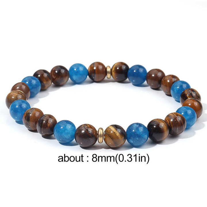 Buddha Stones Apatite Tiger Eye Spacer Beads Motivation Bracelet - image 7