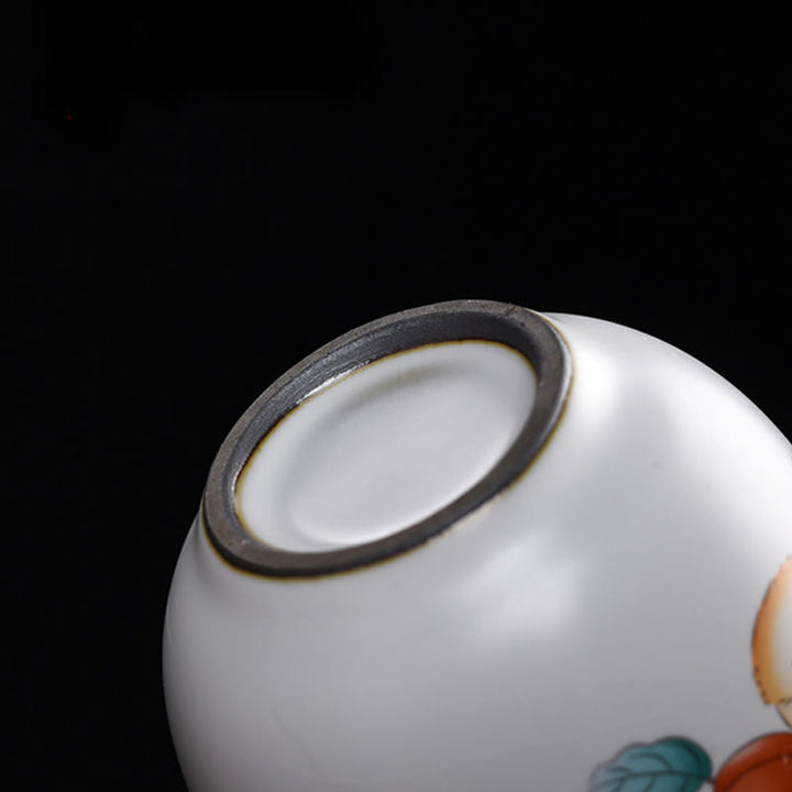 Buddha Stones Cute Lying Cat Branches Teacup Kung Fu Tea Cup With Gift Box - image 11