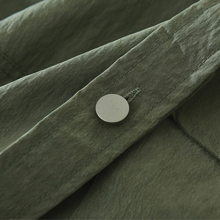 Buddha Stones Daily Long Sleeve Buttons Simple Design Men's Shirt With Pockets - image 6