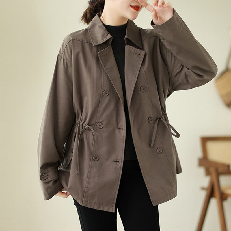 Buddha Stones Women's Long Sleeve Button Cotton Jacket - Sienna - US14,UK/AU18,EU46 (2XL) - image 0