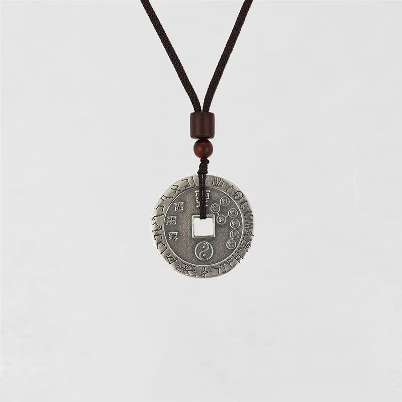 Buddha Stones Bagua Yin Yang Copper Coin Star Balance Energy Necklace Pendant - image 14