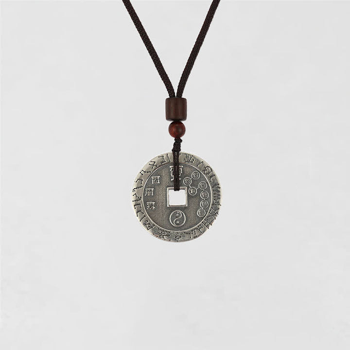 Buddha Stones Bagua Yin Yang Copper Coin Star Balance Energy Necklace Pendant - image 14
