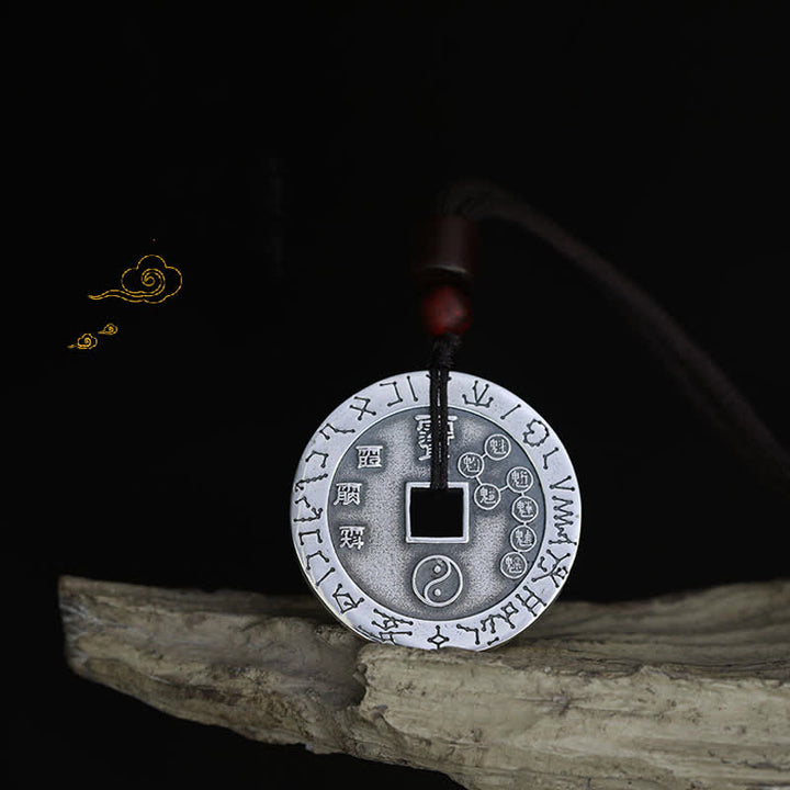 Buddha Stones Bagua Yin Yang Copper Coin Star Balance Energy Necklace Pendant - image 6
