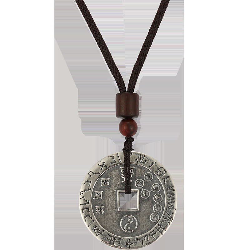 Buddha Stones Bagua Yin Yang Copper Coin Star Balance Energy Necklace Pendant - image 13