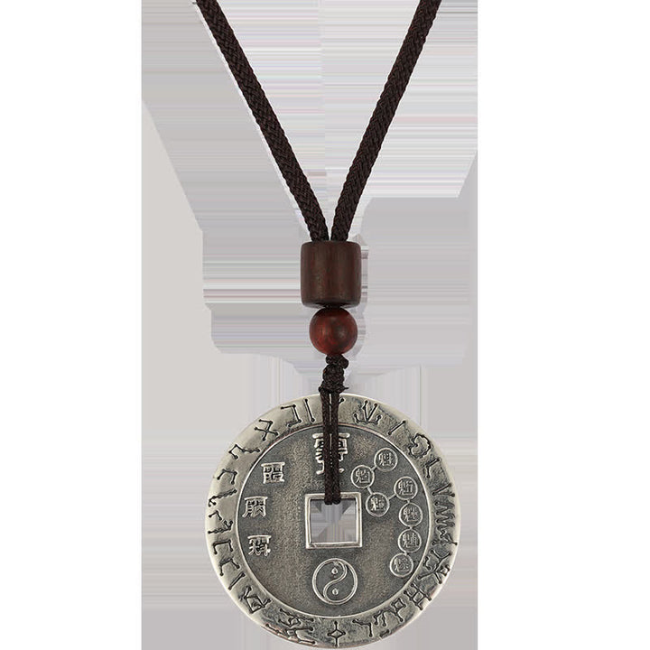 Buddha Stones Bagua Yin Yang Copper Coin Star Balance Energy Necklace Pendant - image 13