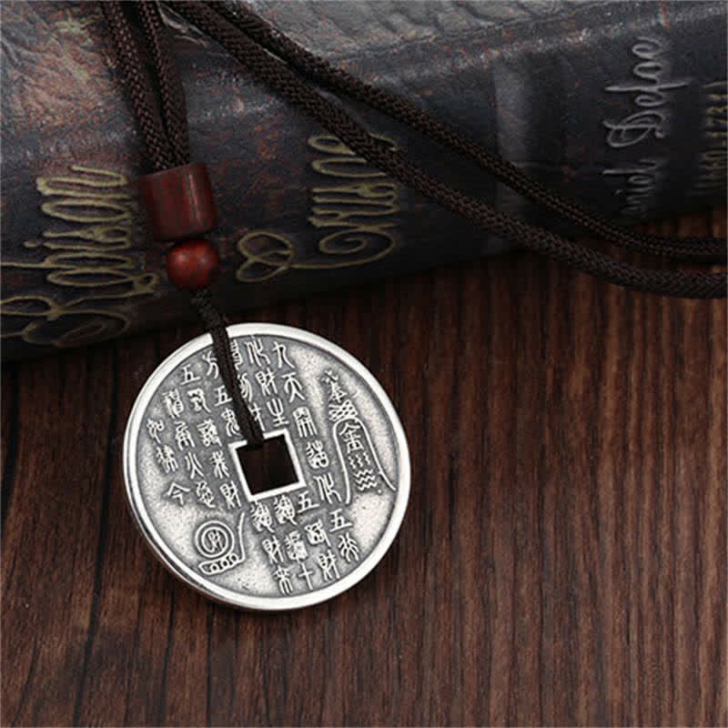 Buddha Stones Bagua Yin Yang Copper Coin Star Balance Energy Necklace Pendant - image 8