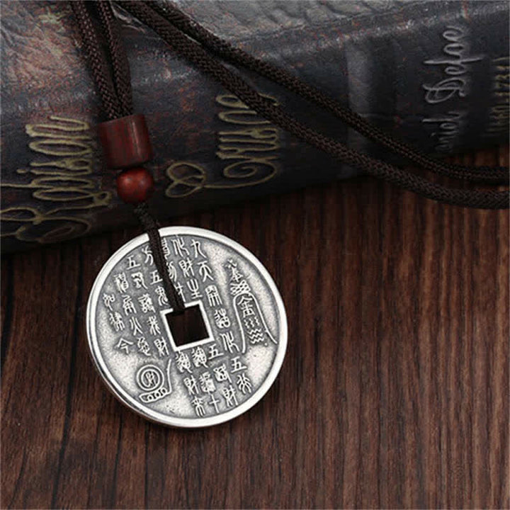 Buddha Stones Bagua Yin Yang Copper Coin Star Balance Energy Necklace Pendant - image 8