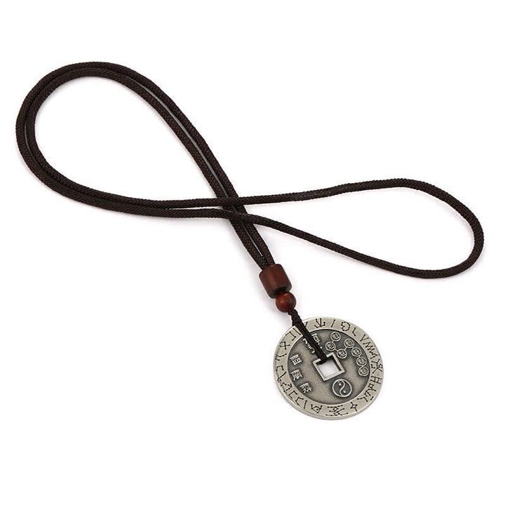 Buddha Stones Bagua Yin Yang Copper Coin Star Balance Energy Necklace Pendant - image 12