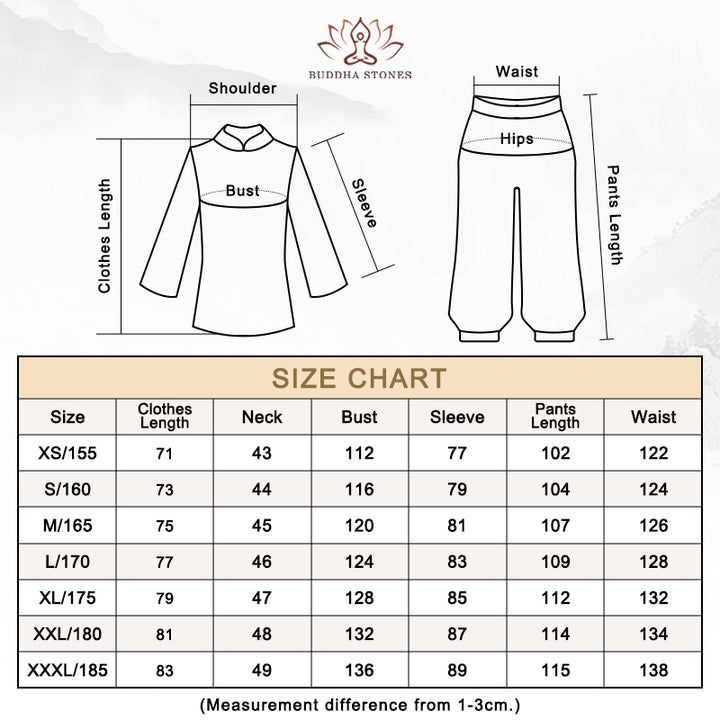 Simple Pattern Meditation Prayer Spiritual Zen Tai Chi Qigong Practice Unisex Clothing Set - image 30