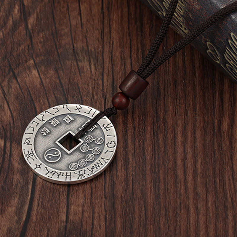 Buddha Stones Bagua Yin Yang Copper Coin Star Balance Energy Necklace Pendant - image 7