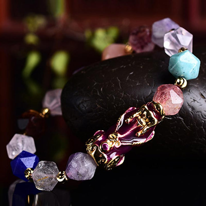 FengShui PiXiu Amethyst Luck Bracelet