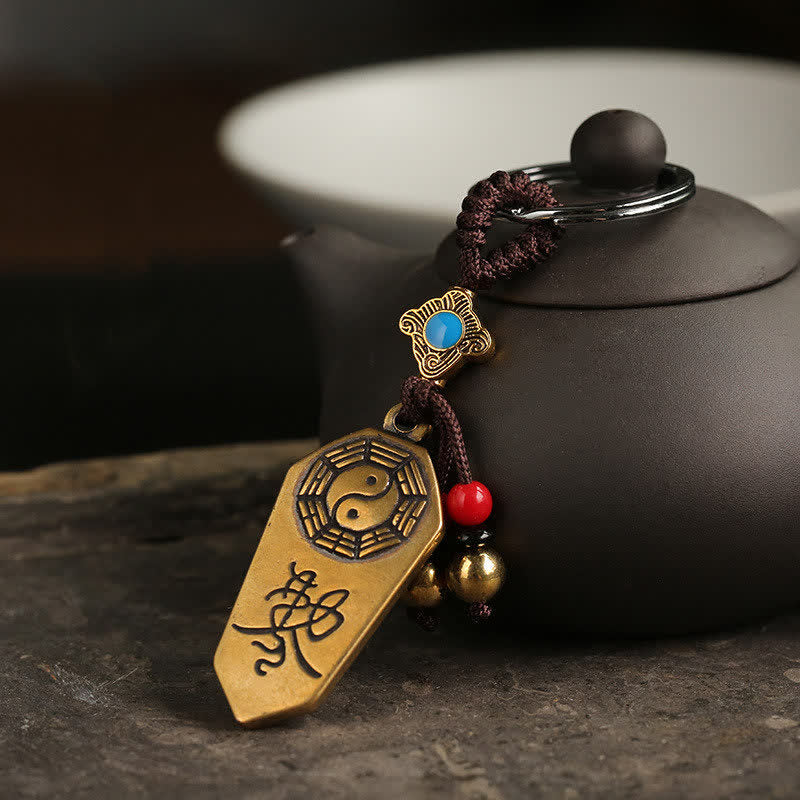 Feng Shui 2019 Portachiavi Pagoda W3711 Gioiello Portafortuna Per Studio E Prosperità - 2