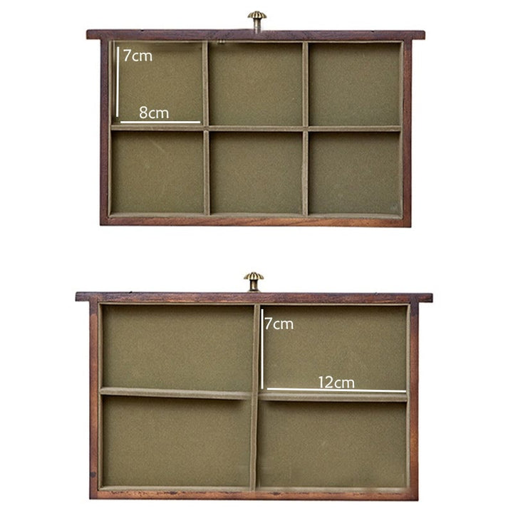 Buddha Stones Retro Solid Wood Jewelry Box Four-Layer Wooden Jewelry Storage Box
