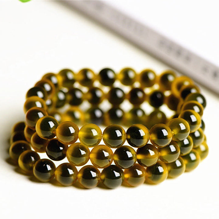 Buddha Stones Natural Colorful Candy Agate Harmony Strength Bead Bracelet