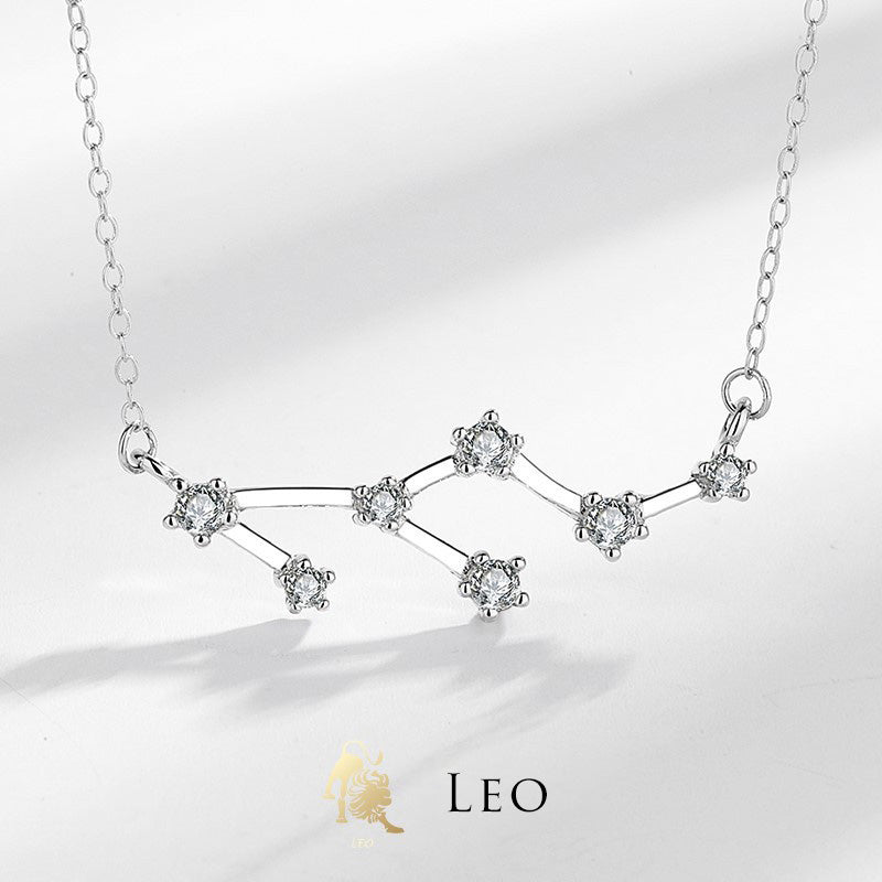 925 Sterling Silver 12 Constellations of the Zodiac Astrology Blessing Necklace Pendant (Extra 30% Off | USE CODE: FS30)