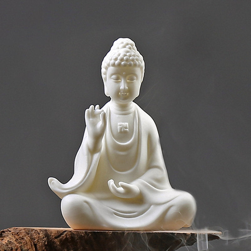 Buddha Avalokitesvara Ksitigarbha Bodhisattva Blessing Ceramic LED Decoration - image 2