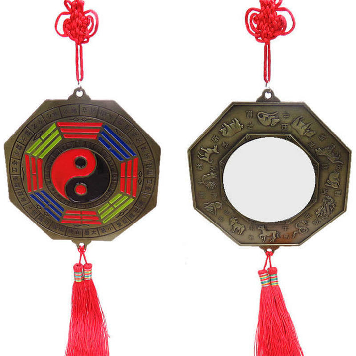 Feng Shui Bagua Map Chinese Knotting Harmony Energy Map Mirror - 15CM Bagua Map - image 23