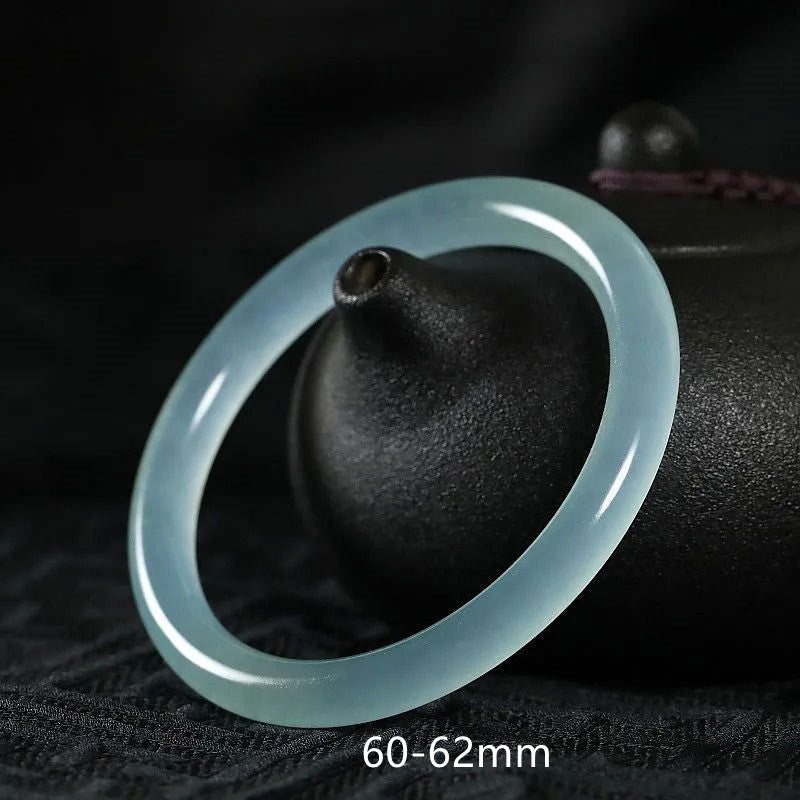 Buddha Stones Natural Jade Healing Blessing Bangle Bracelet - 60-62mm - image 11