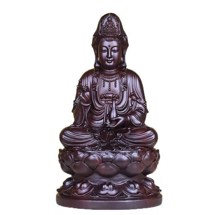 Avalokitesvara Ebony Lotus Harmony Blessing Home Decoration - image 7