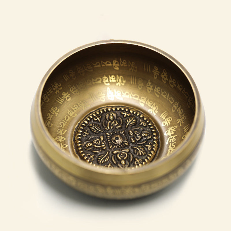 Tibetan Sound Bowl Handcrafted for Yoga Mindfulness and Meditation Singing Bowl Set - image 14