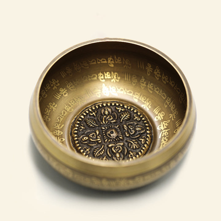 Tibetan Sound Bowl Handcrafted for Yoga Mindfulness and Meditation Singing Bowl Set - image 14