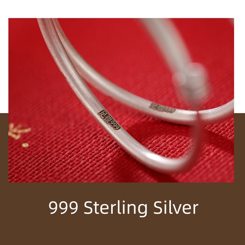 Buddha Stones 999 Sterling Silver Peace And Joy Protection Kids Child Bracelet Bangle - image 7