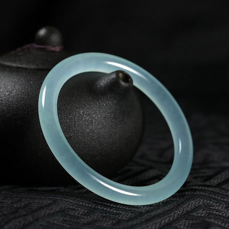 Buddha Stones Natural Jade Healing Blessing Bangle Bracelet - image 4