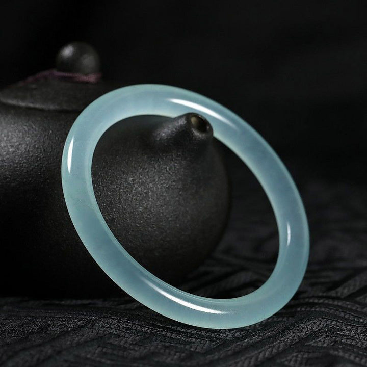 Buddha Stones Natural Jade Healing Blessing Bangle Bracelet - image 4