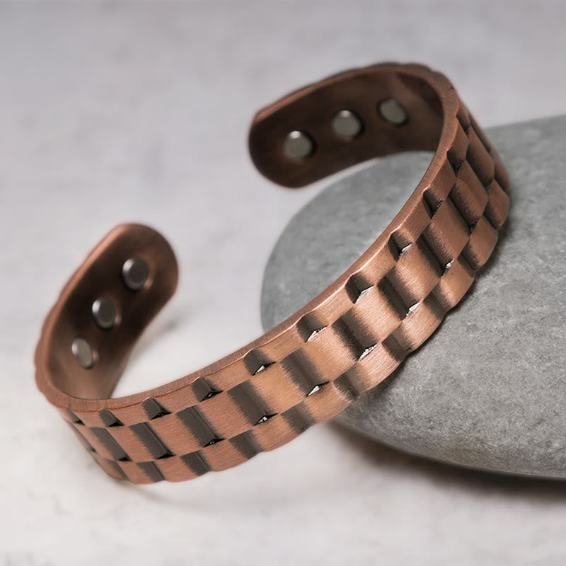Buddha Stones Vintage Copper Balance Cuff Bracelet - image 2