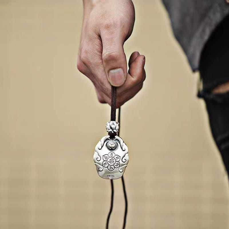 Buddha Stones Chinese Zodiac Natal Buddha Om Mani Padme Hum Lotus Compassion Necklace Pendant - image 18