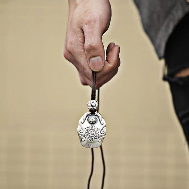 Buddha Stones Chinese Zodiac Natal Buddha Om Mani Padme Hum Lotus Compassion Necklace Pendant - image 18