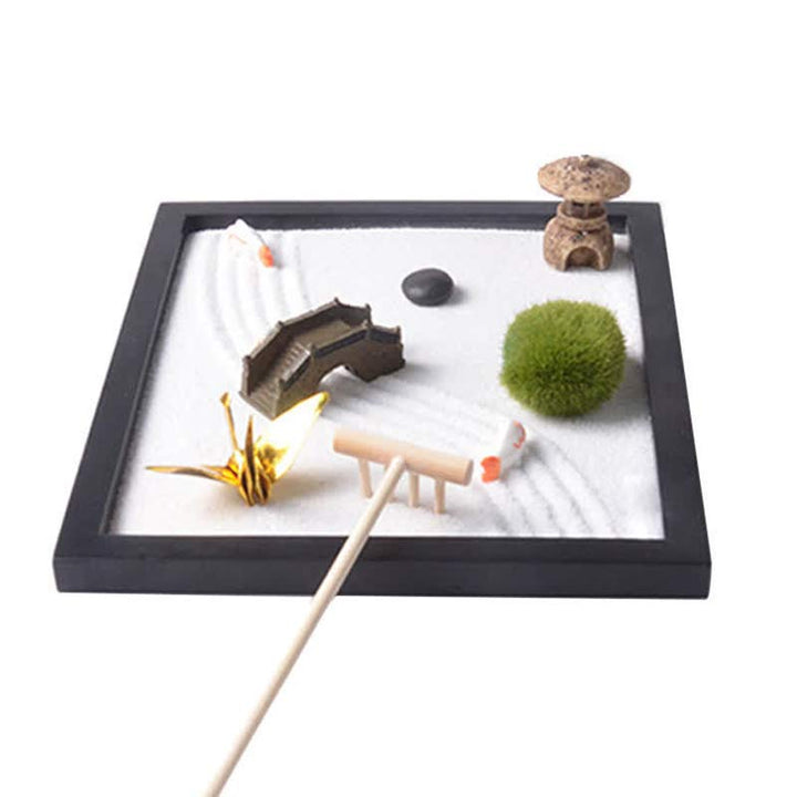 Koi Fish Small Bridge Grass Landscape Peace Meditation Zen Garden Decoration - image 4