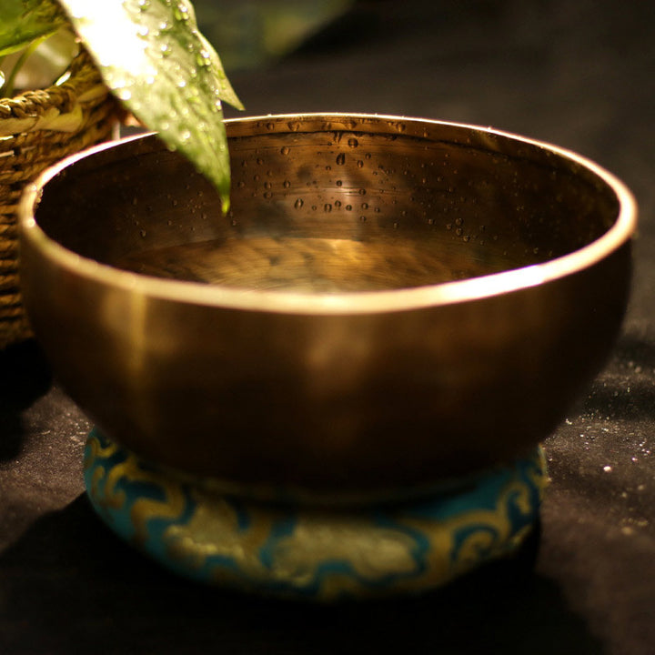 Tibetan Sound Bowl Handcrafted for Healing and Meditation Positive Energy Singing Bowl Set - image 1