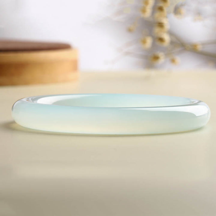 Natural Aquamarine Blessing Serenity Bangle Bracelet - image 5