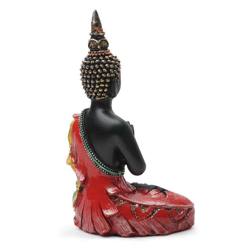 Thai Buddha Serenity Resin Statue Decoration - image 9