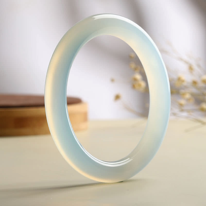 Natural Aquamarine Blessing Serenity Bangle Bracelet - image 2