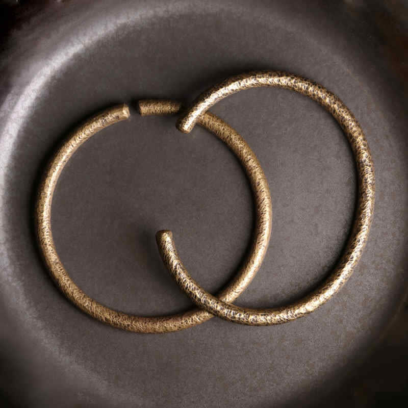 Buddha Stones Rustic Design Copper Balance Adjustable Cuff Bracelet - image 10