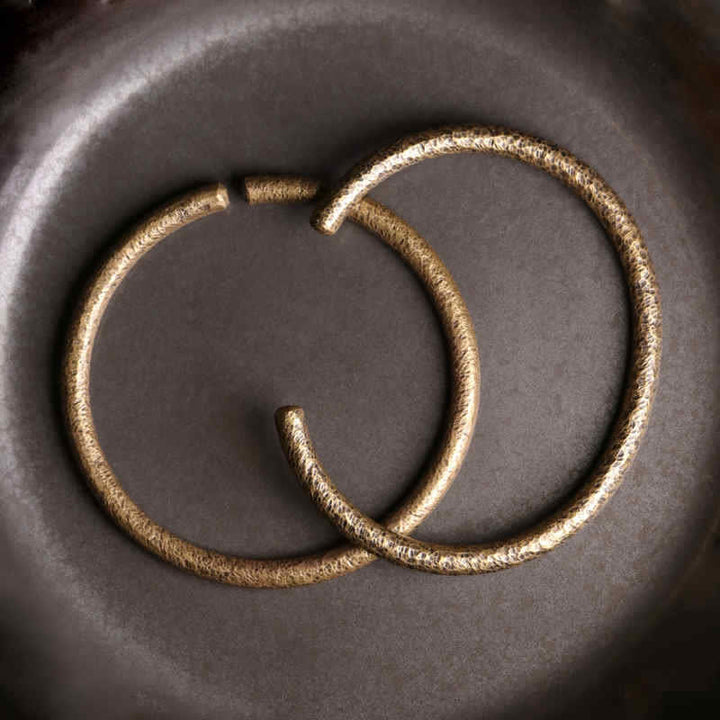 Buddha Stones Rustic Design Copper Balance Adjustable Cuff Bracelet - image 10