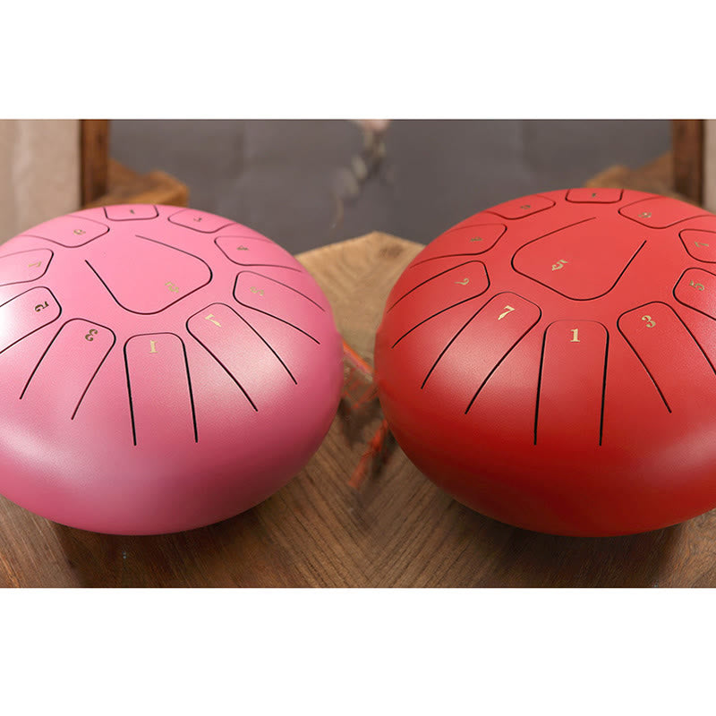 Buddha Stones Steel Tongue Drum Sound Healing Mindfulness Meditation Yoga Drum Kit 11 Note 8 Inch - image 23