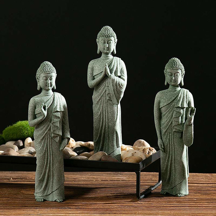 Tibetan Meditation Contemplation Buddha Serenity Compassion Statue Figurine Decoration - image 17