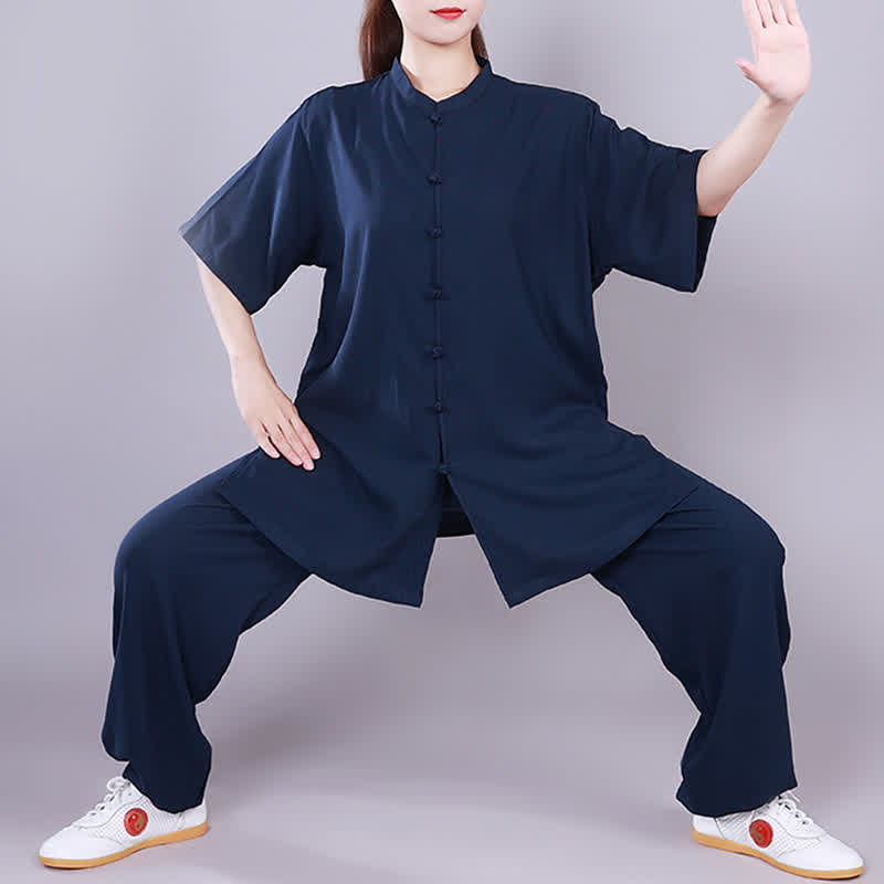 Tai Chi Qigong Meditation Prayer Spiritual Zen Practice Unisex Cotton Linen Clothing Set