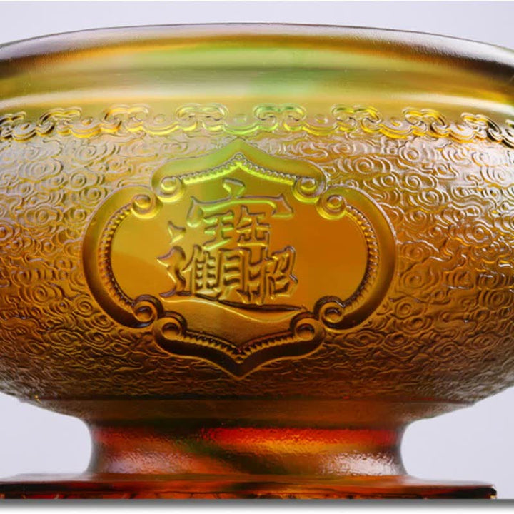 Handmade Liuli Crystal PiXiu Treasure Bowl Art Piece Home Decoration - image 6