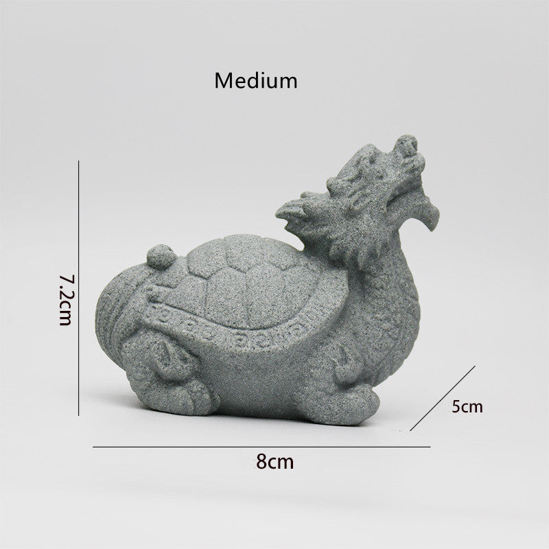 Buddha Stones Lion Fu Foo Dogs Elephant Ward Off Evil Blessing Home Decoration - Medium Turtle - image 16
