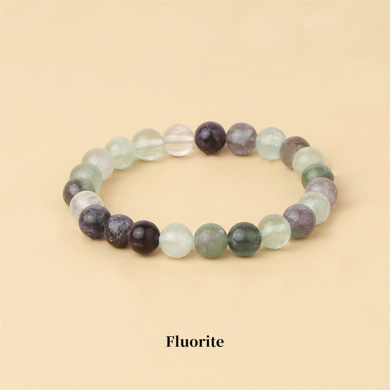 Buddha Stones Natural Stone Quartz Healing Beads Bracelet