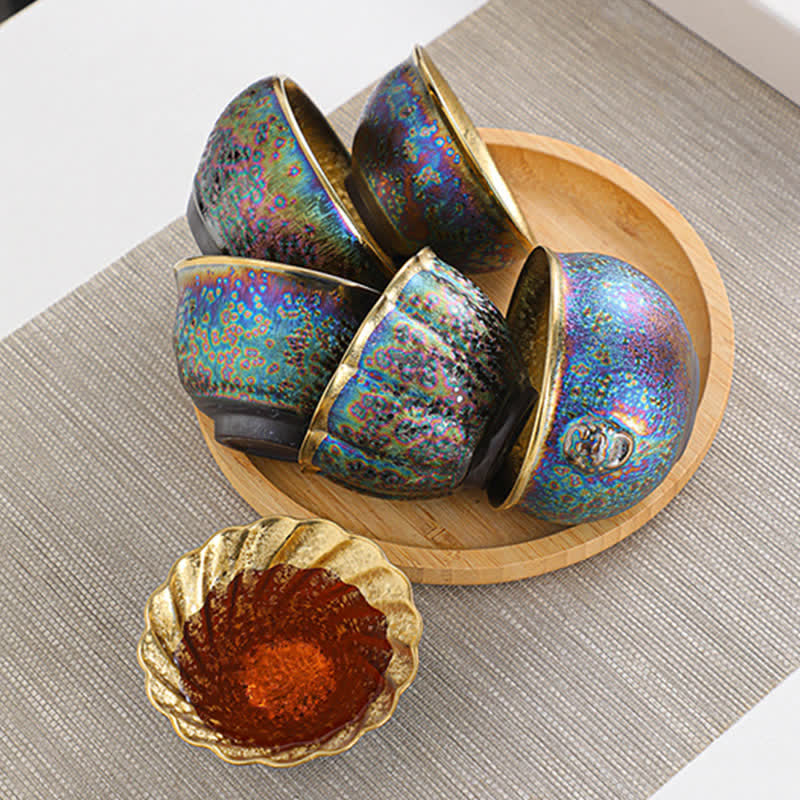 Colorful Ceramic Teacup Tea Cups - image 21