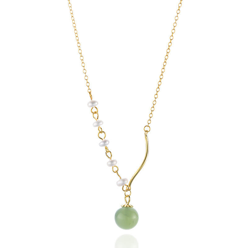 Buddha StonesNatural Hetian Jade Pearl Luck Bead Necklace Pendant - image 15